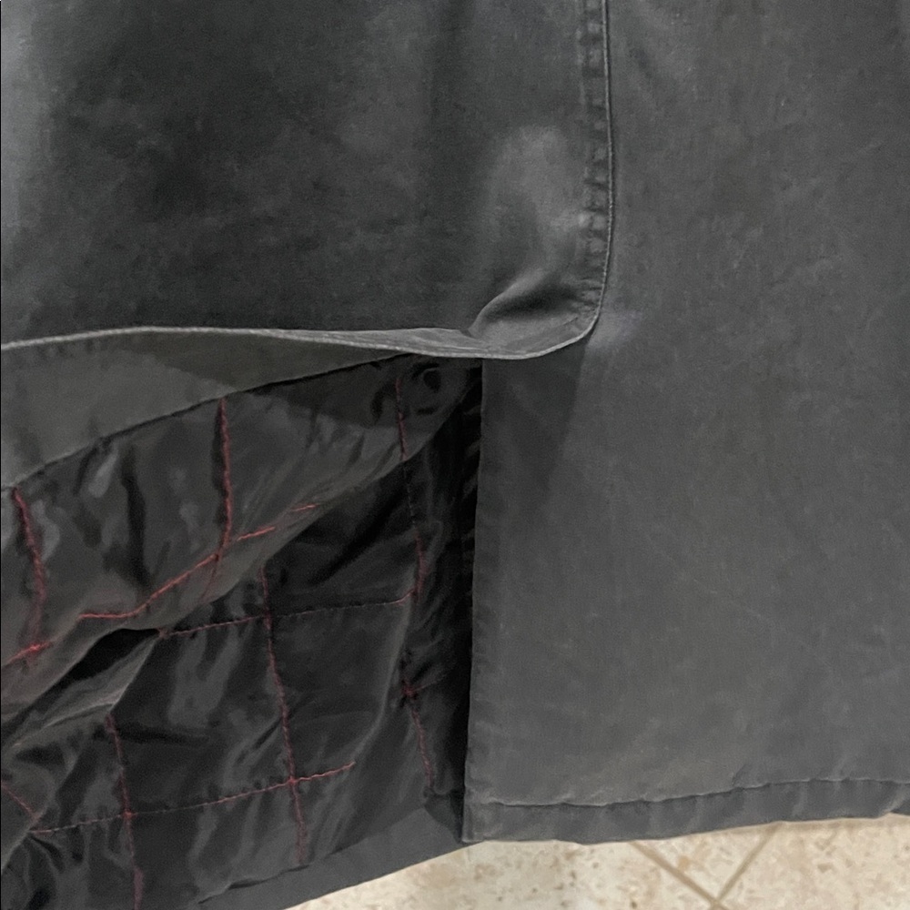 NWT HUNTER long winter hooded coat Ellie Waxed Like Padded Parka Black M - Picture 11 of 17